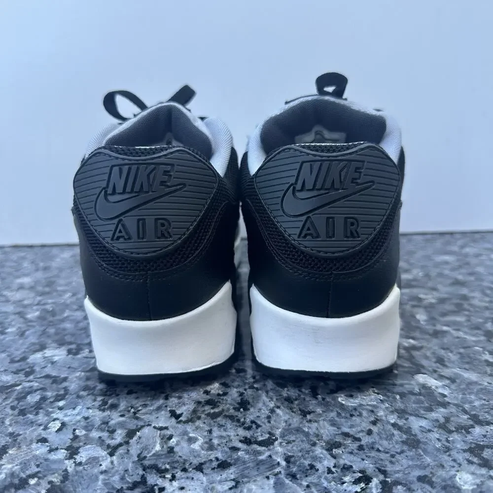 Nike Air Max 90 Essential Wolf Grey Black Shoes Men’s Size 8 (537384-053)
